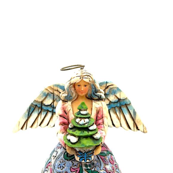 Jim Shore Heartwood Creek Angel Figurine 2006 Landscape Sleeps 4.75"  #4006723 - Picture 2 of 7